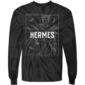 Greek Mythology Hermes Messenger Of The Gods Tie-Dye Long Sleeve Shirt