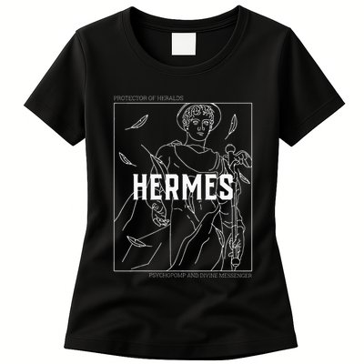 Greek Mythology Hermes Messenger Of The Gods Womens T-Shirt