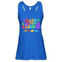 Groovy Make Homophobia Extinct Pride Lgbt Rainbow Dinosaur Gift Ladies Essential Flowy Tank