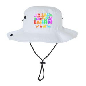 Groovy Make Homophobia Extinct Pride Lgbt Rainbow Dinosaur Gift Legacy Cool Fit Booney Bucket Hat