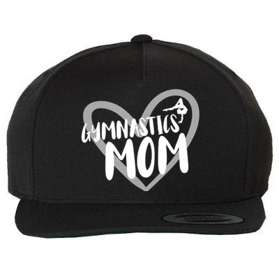 Gymnastics Mom Heart Gymnast Funny Gift Wool Snapback Cap