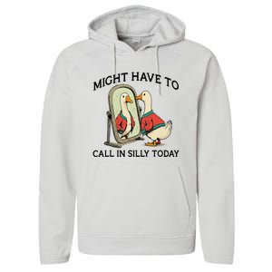 Goose Might Have To Call In Silly Today Performance Fleece Hoodie