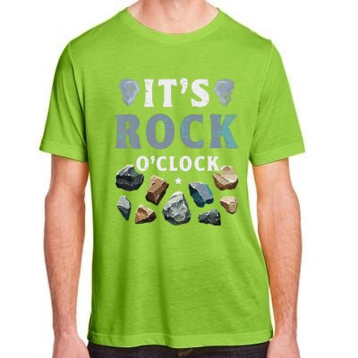 Geology Mineral Hunting ItS Rock OClock Rocks Collector Adult ChromaSoft Performance T-Shirt