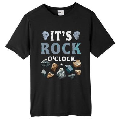 Geology Mineral Hunting ItS Rock OClock Rocks Collector Tall Fusion ChromaSoft Performance T-Shirt