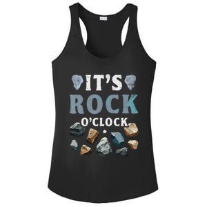 Geology Mineral Hunting ItS Rock OClock Rocks Collector Ladies PosiCharge Competitor Racerback Tank