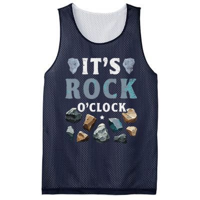 Geology Mineral Hunting ItS Rock OClock Rocks Collector Mesh Reversible Basketball Jersey Tank