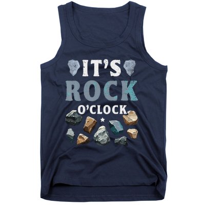 Geology Mineral Hunting ItS Rock OClock Rocks Collector Tank Top