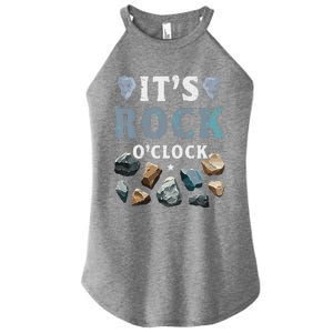 Geology Mineral Hunting ItS Rock OClock Rocks Collector Women's Perfect Tri Rocker Tank