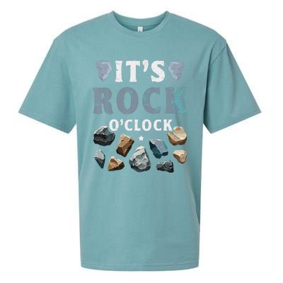 Geology Mineral Hunting ItS Rock OClock Rocks Collector Sueded Cloud Jersey T-Shirt