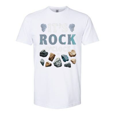 Geology Mineral Hunting ItS Rock OClock Rocks Collector Softstyle CVC T-Shirt