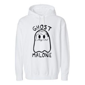 Ghost Malone Halloween Spooky Season Garment-Dyed Fleece Hoodie