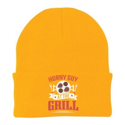 Griller My Horny Guy At The Grill Grilling Smoker Bbq Gift Knit Cap Winter Beanie