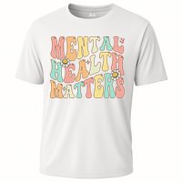 Groovy Mental Health Matters Human Brain Illness Awareness Cooling Performance Crew T-Shirt