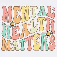 Groovy Mental Health Matters Human Brain Illness Awareness Cooling Performance Crew T-Shirt