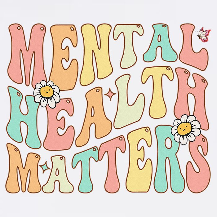 Groovy Mental Health Matters Human Brain Illness Awareness Cooling Performance Crew T-Shirt