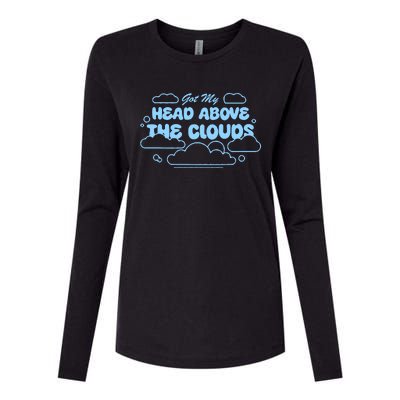 Got My Head Above The Clouds Womens Cotton Relaxed Long Sleeve T-Shirt