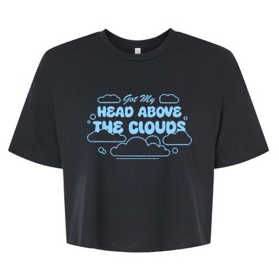 Got My Head Above The Clouds Bella+Canvas Jersey Crop Tee