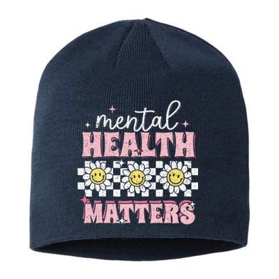 Groovy Mental Health Matters Human Brain Illness Awareness Sustainable Beanie