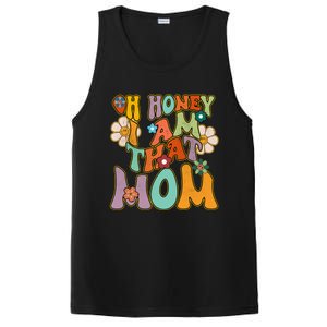 Groovy Mother Hippie Flower Oh Honey I Am That Mom Gift PosiCharge Competitor Tank