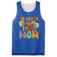 Groovy Mother Hippie Flower Oh Honey I Am That Mom Gift Mesh Reversible Basketball Jersey Tank