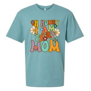 Groovy Mother Hippie Flower Oh Honey I Am That Mom Gift Sueded Cloud Jersey T-Shirt