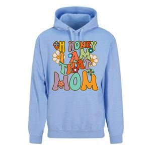 Groovy Mother Hippie Flower Oh Honey I Am That Mom Gift Unisex Surf Hoodie