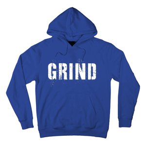 Grind Motivational Inspirational Hustle Distressed Cute Gift Hoodie