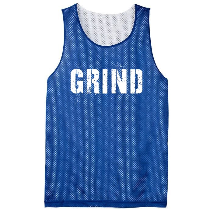 Grind Motivational Inspirational Hustle Distressed Cute Gift Mesh Reversible Basketball Jersey Tank