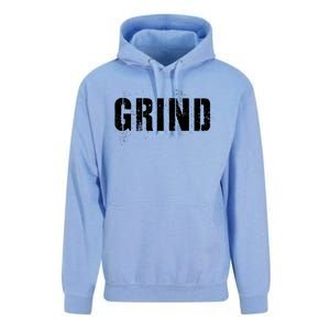 Grind Motivational Inspirational Hustle Distressed Cute Gift Unisex Surf Hoodie