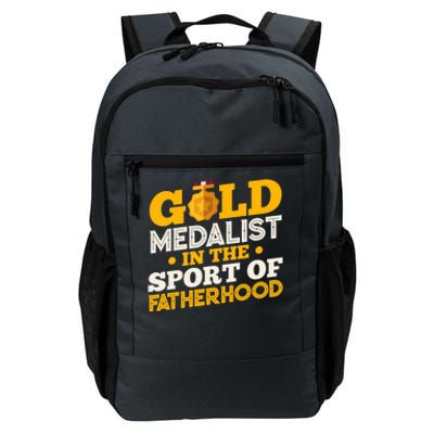 Gold Medalist In The Sport Of Fatherhood Gift Daily Commute Backpack