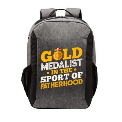 Gold Medalist In The Sport Of Fatherhood Gift Vector Backpack