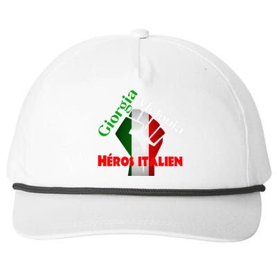 Georgia Meloni Italian Hero Snapback Five-Panel Rope Hat