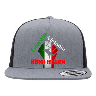 Georgia Meloni Italian Hero Flat Bill Trucker Hat