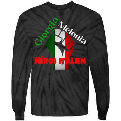 Georgia Meloni Italian Hero Tie-Dye Long Sleeve Shirt