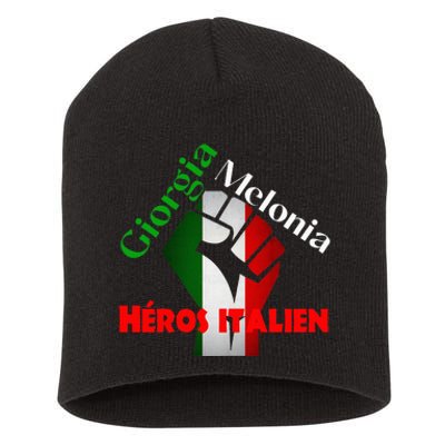 Georgia Meloni Italian Hero Short Acrylic Beanie