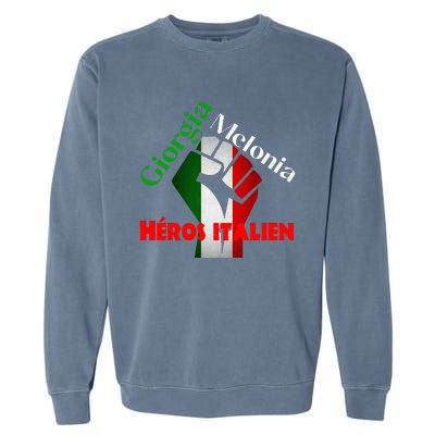 Georgia Meloni Italian Hero Garment-Dyed Sweatshirt