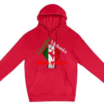 Georgia Meloni Italian Hero Premium Pullover Hoodie