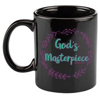 God's Masterpiece In Wreath Leaves Gift 11oz C Handle Ceramic Mug