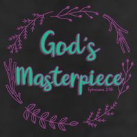 God's Masterpiece In Wreath Leaves Gift 11oz C Handle Ceramic Mug