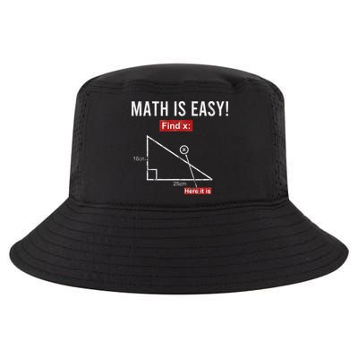Geometry Math Is Easy Find X Here It Is Triangle Cool Comfort Performance Bucket Hat