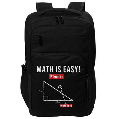 Geometry Math Is Easy Find X Here It Is Triangle Impact Tech Backpack