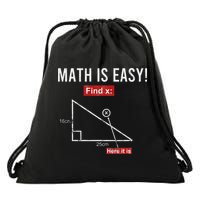 Geometry Math Is Easy Find X Here It Is Triangle Drawstring Bag