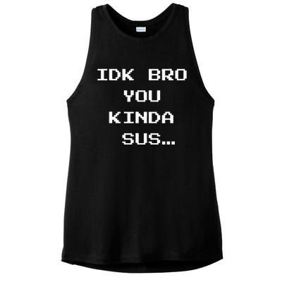 Gaming Meme Impostor Coffee IDK Bro You Kinda Sus Ladies PosiCharge Tri-Blend Wicking Tank