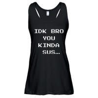 Gaming Meme Impostor Coffee IDK Bro You Kinda Sus Ladies Essential Flowy Tank