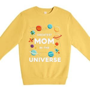 Greatest Mom In The Universe Mother's Day Premium Crewneck Sweatshirt