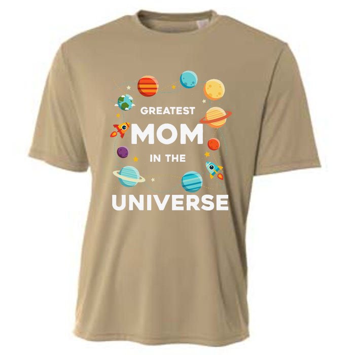 Greatest Mom In The Universe Mother's Day Cooling Performance Crew T-Shirt