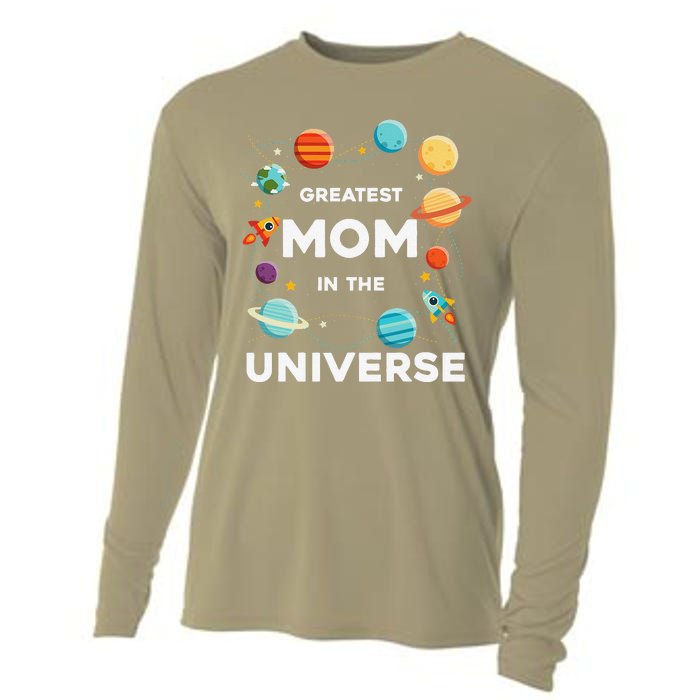 Greatest Mom In The Universe Mother's Day Cooling Performance Long Sleeve Crew