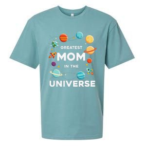 Greatest Mom In The Universe Mother's Day Sueded Cloud Jersey T-Shirt