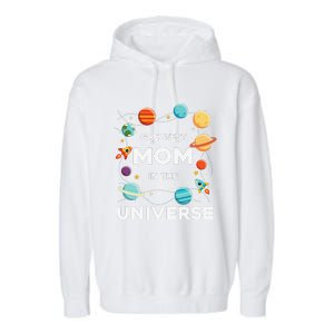 Greatest Mom In The Universe Mother's Day Garment-Dyed Fleece Hoodie