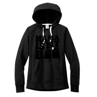 Groovy Mama Is My Boo Ghost Halloween Costume Women's Fleece Hoodie